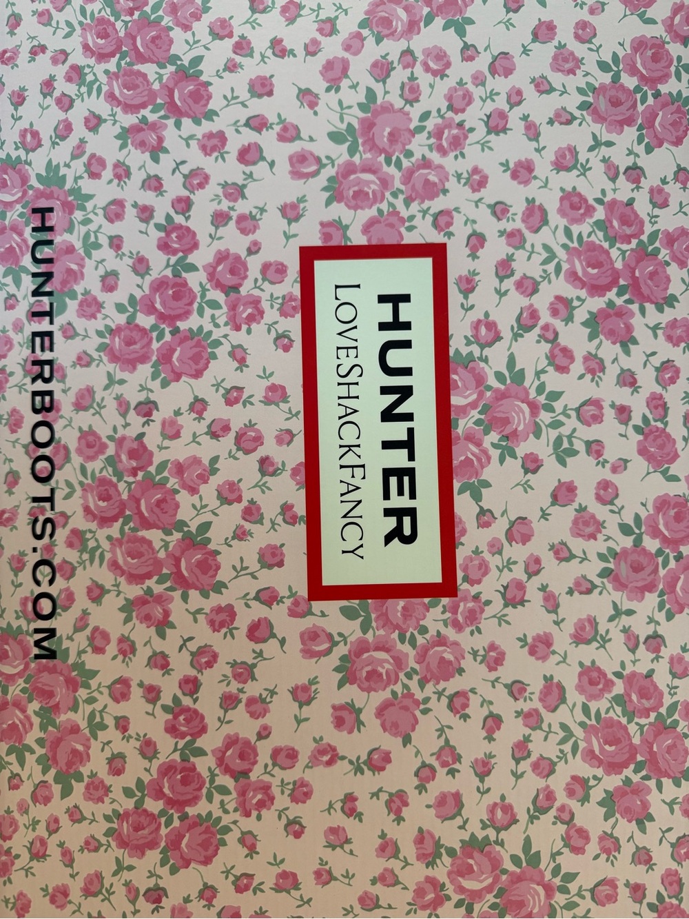 Hunter Love Shack Fancy Pink Floral Tall Rain Boots - Picture 8 of 8